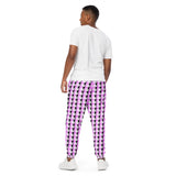 spLIT Checkered Leaf Track Pants