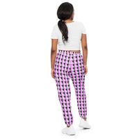 spLIT Checkered Leaf Track Pants