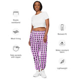 spLIT Checkered Leaf Track Pants