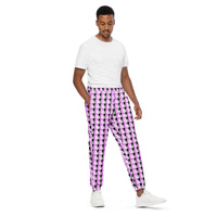 spLIT Checkered Leaf Track Pants